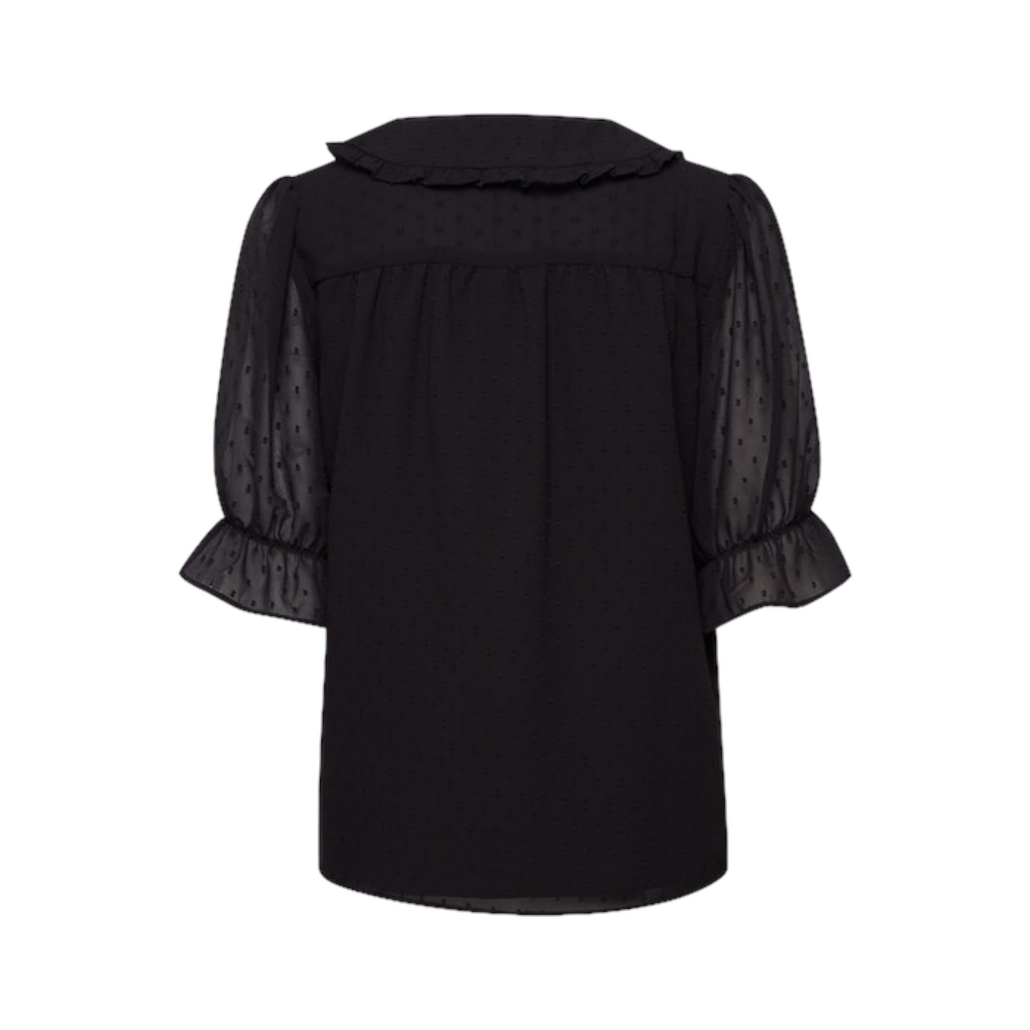 B-Young-Isigne-Blouse-Black-Product-Image-Back-View
