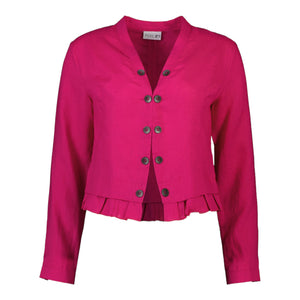 FOIL-Friller-Linen-Jacket-Fandango-Pink-Product-Image-Front-View