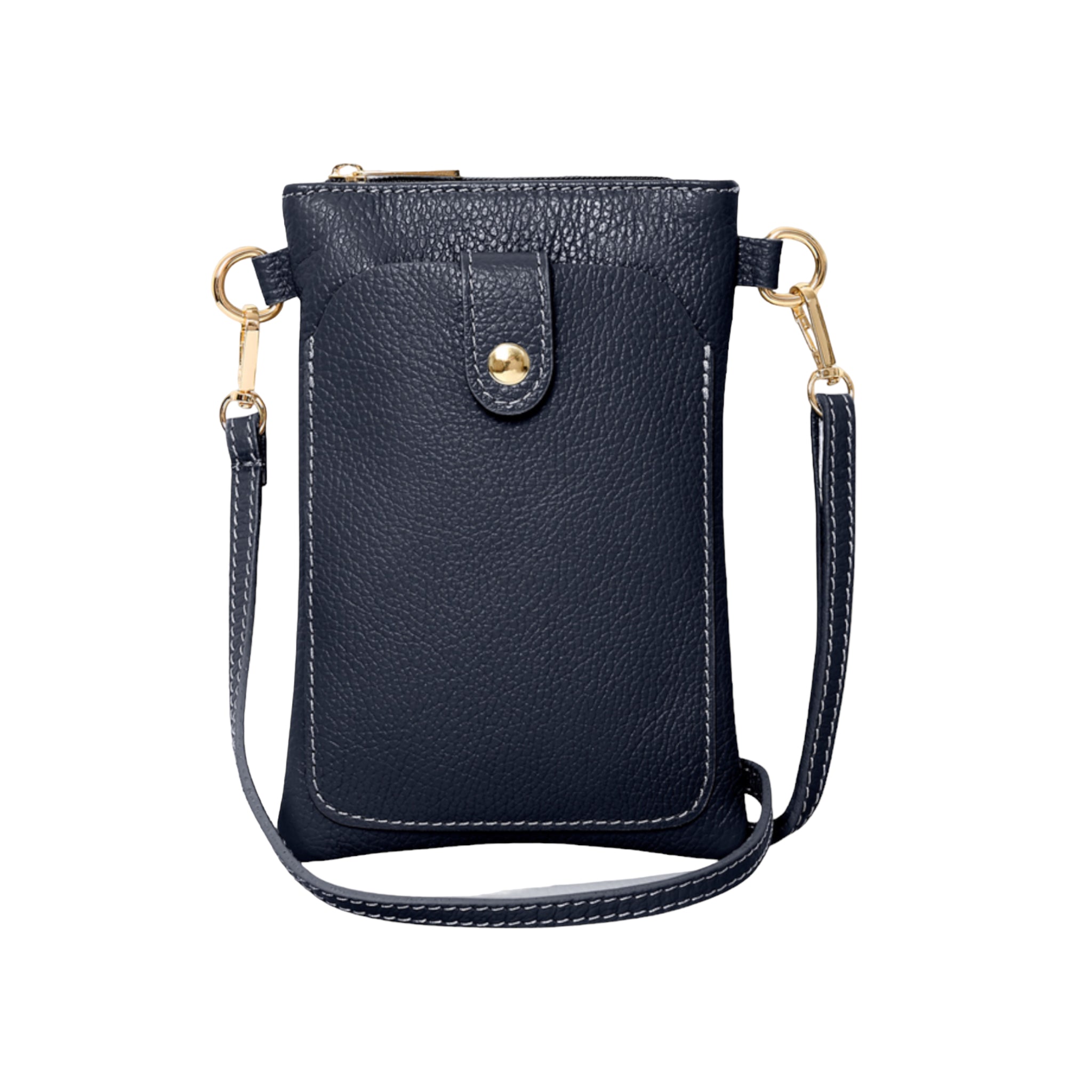 Italian-Leather-Crossbody-Phone-Pouch-Navy-Product-Image