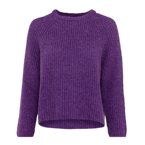 Just-White-Sweater-Dark-Violet-Product-Image-Front-View