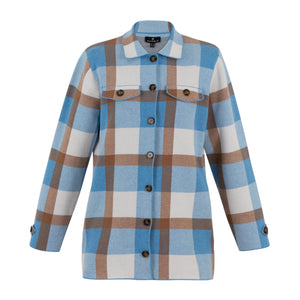 Marble-Checked-Jacket-Powder-Blue-Product-Image-Front-View