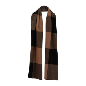 Marble-Jacquard-Knit-Scarf-Brown-Product-Image-Front-View