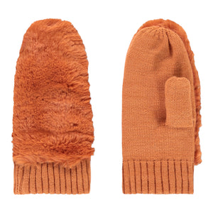 Rino-&-Pelle-Oxo-Faux-Fur-Mittens-Pottery-Product-Image-Front-View