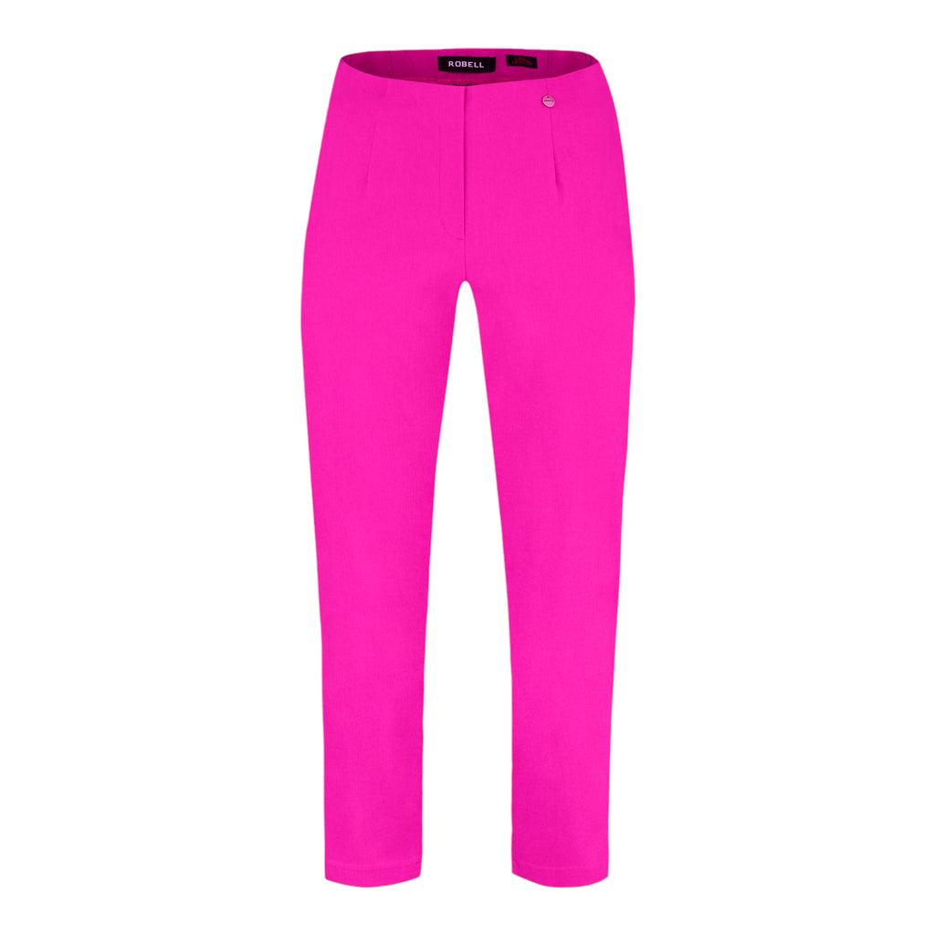 Robell-Lena-09-Trousers-Fuschia-Pink-Product-image-front-view
