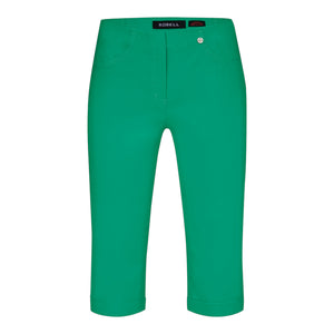 Robell-Bella-05-Bermuda-Shorts-Emerand-Green-51625-843-product-front-view