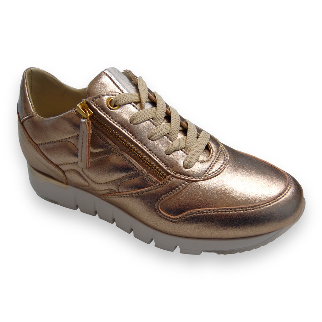 DL Sport Quilted Leather Sneaker Rose Gold 5631 Marsala Platino V3