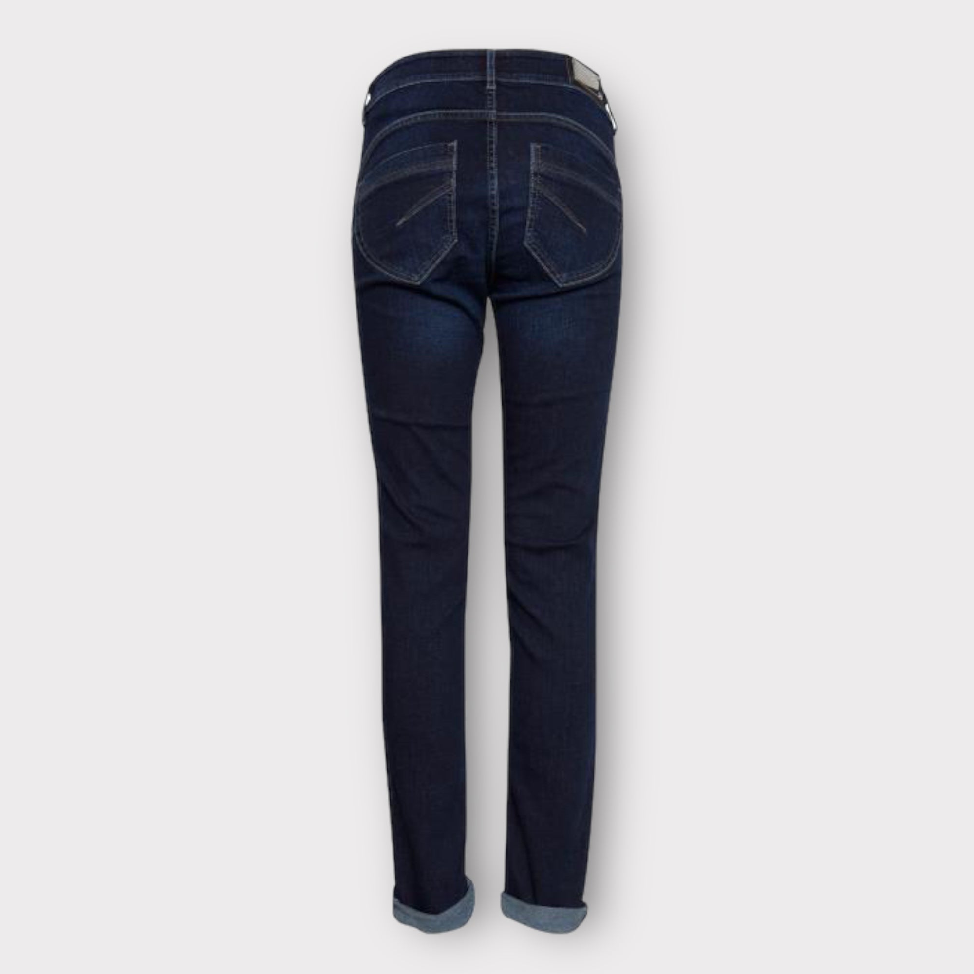 Dranella Pam Slim Fit Jeans Dark Blue Denim