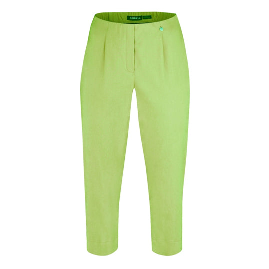 Robell Marie 07 Crop Trousers Lime